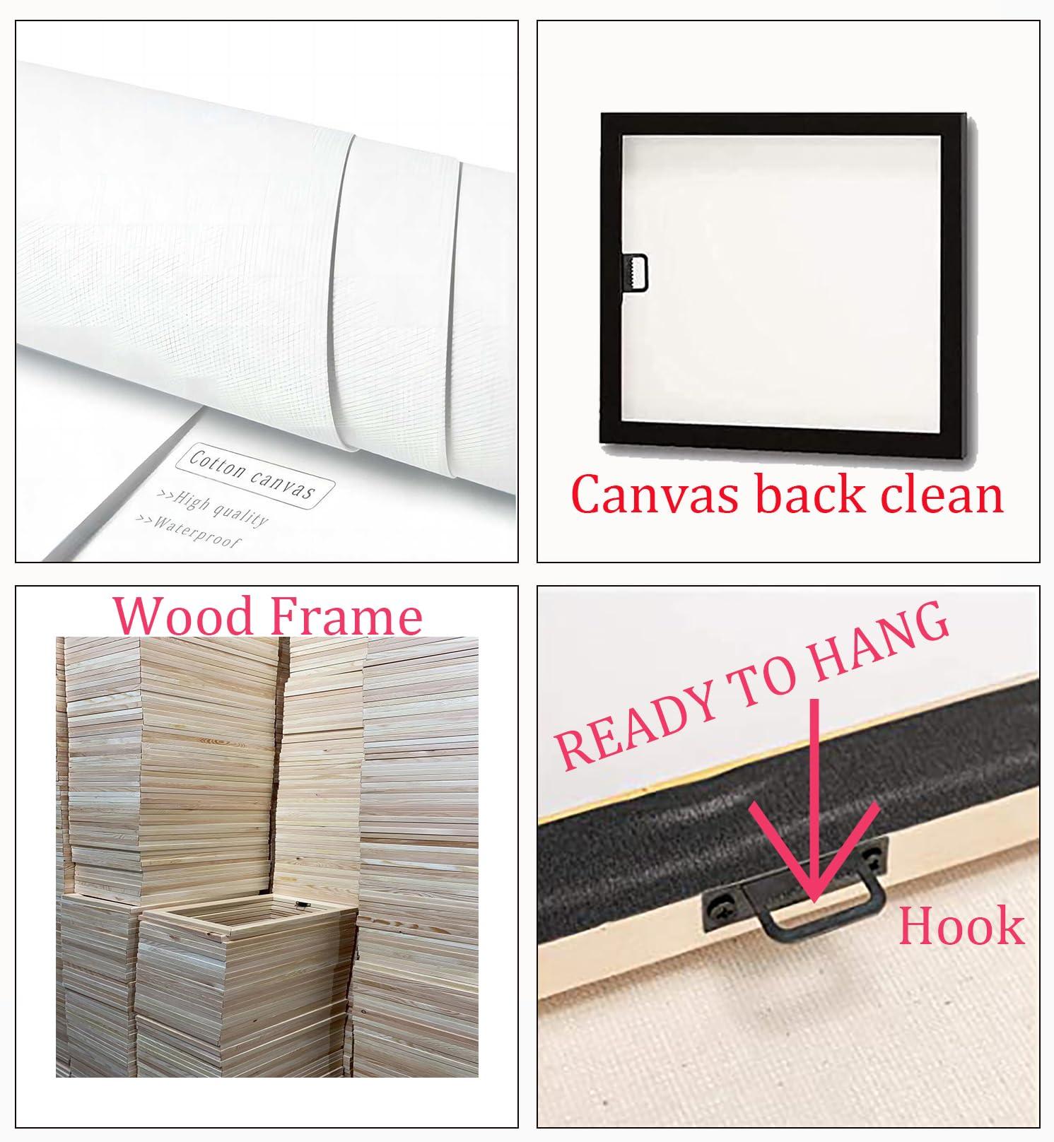 PUCHYUCT William Shakespeare Modern CanvasWallArt This Above All To Thine Own Self Be True Quote Poster Print For Living Room Bedroom Office School Wall Decor Ready To Hang(Wood Framed 8\" X 10\")