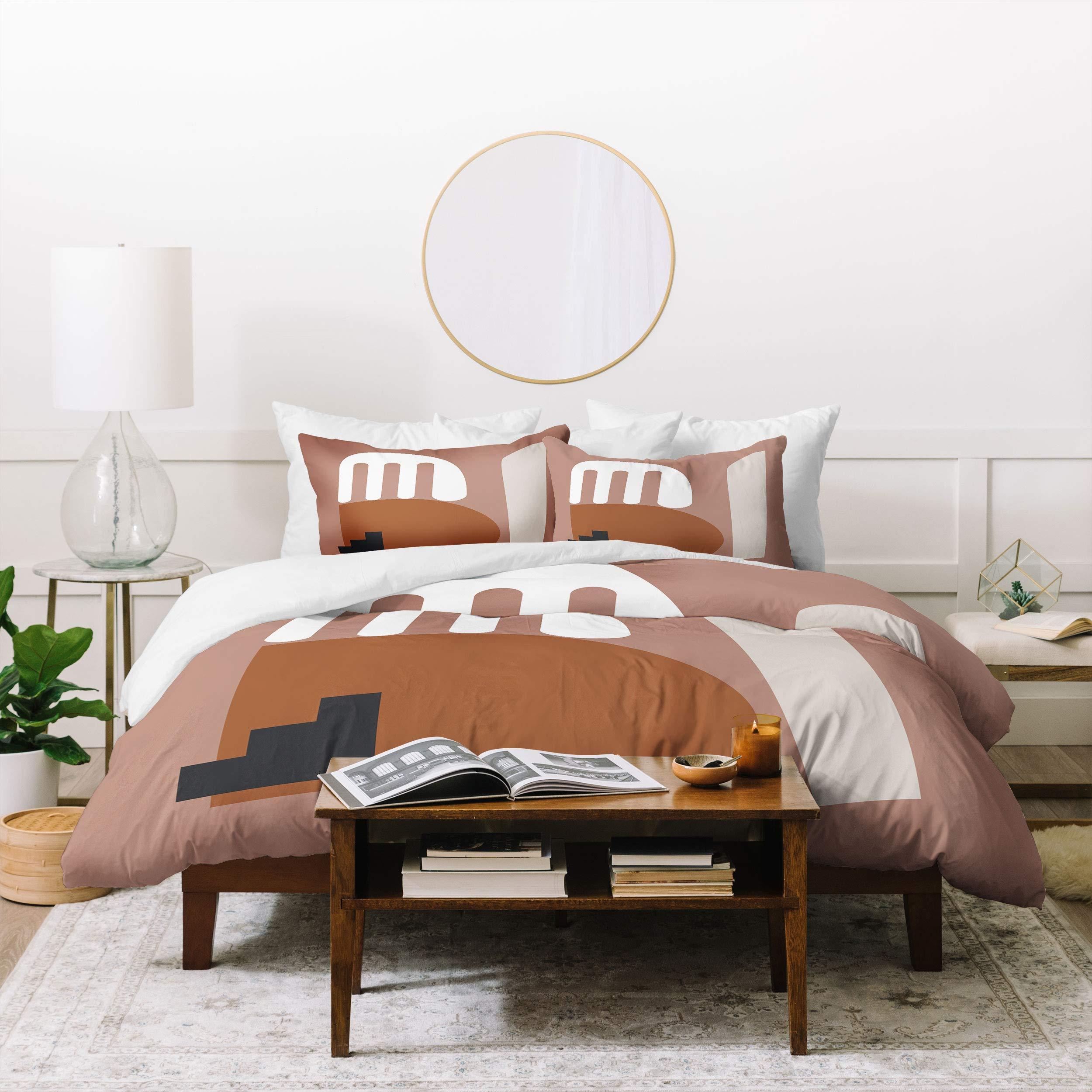 Society6 Society6 Mpgmb Shape Study #10-Stackable Collection Full/Queen 2 Pillow Shams Set, Duvet Cover: 88\" x 88\", Pillowcases: 30\" x 20, Multi