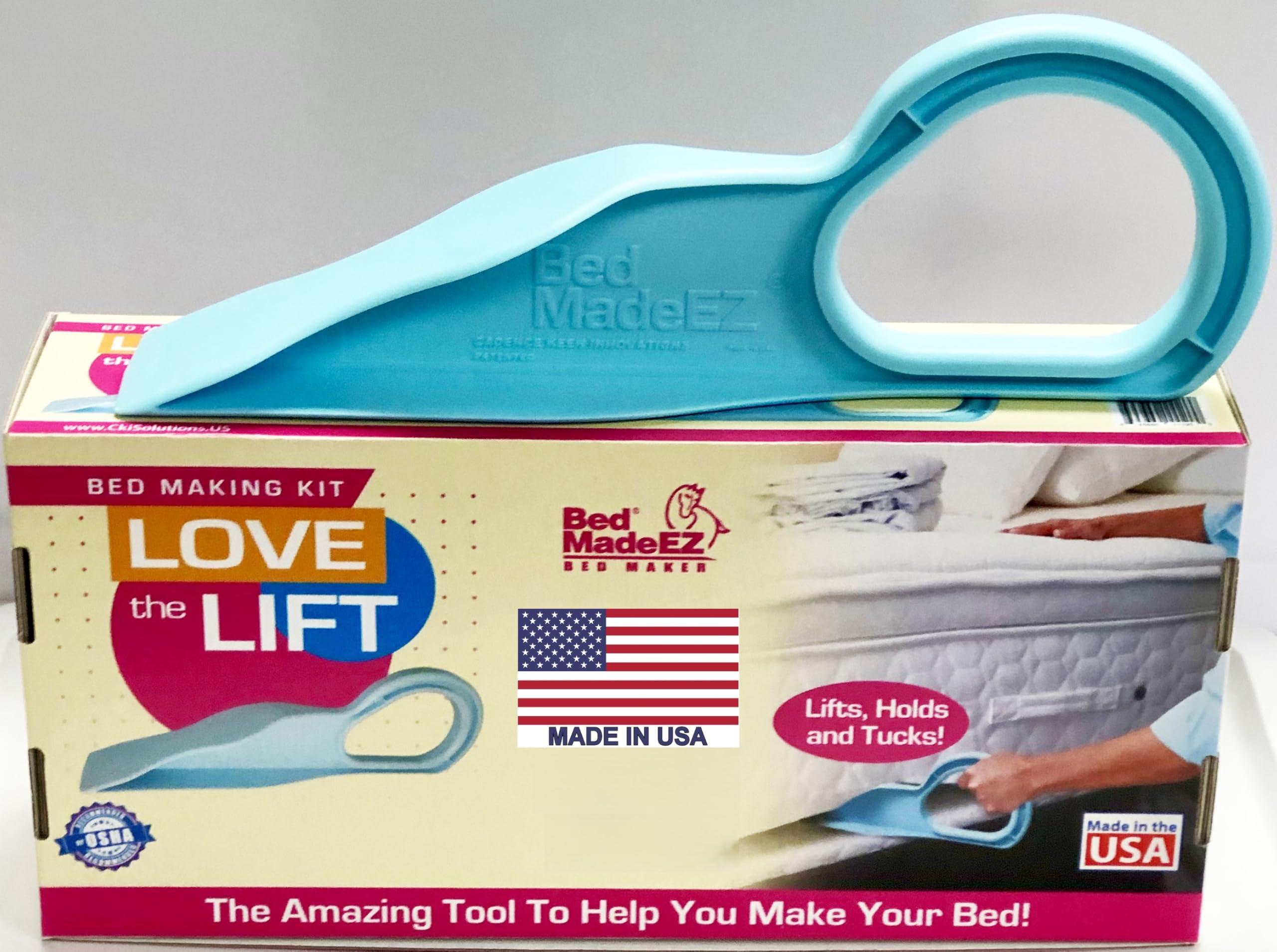 Bed MadeEZ Bed MadeEZ Mattress Lifter & Bed Maker Tool for Changing Sheets| Patented & Made in USA| Lifts and Holds The Mattress, Tucks Sheets, Removes Sheets, Bed Skirts and More.