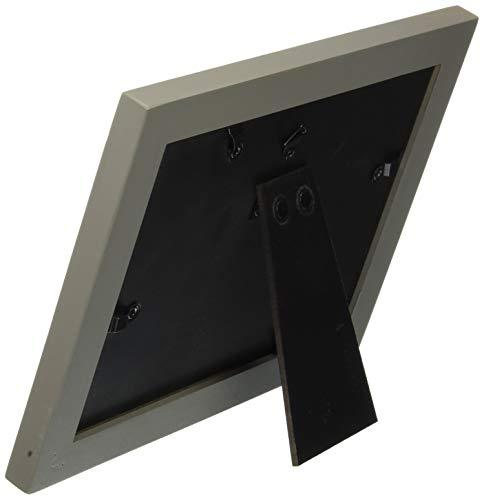 Malden Malden International Designs 4x6 or 5x7 The Girls! Distressed Expressions Picture Frame Silver Finish The Girls! Word Attachment Gray Textured Wood Grain Finish MDF Frame White Beveled Mat