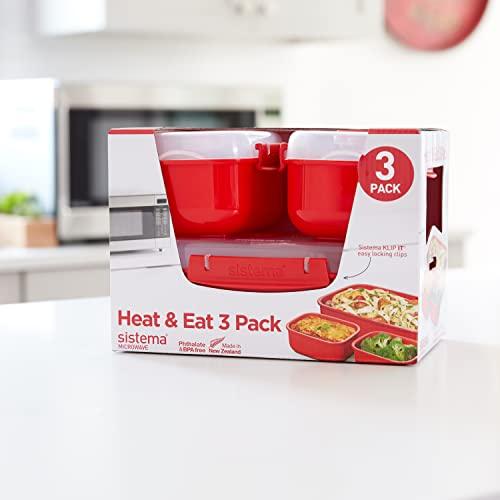 Sistema Sistema Microwave Heat & Eat, 3 Pack