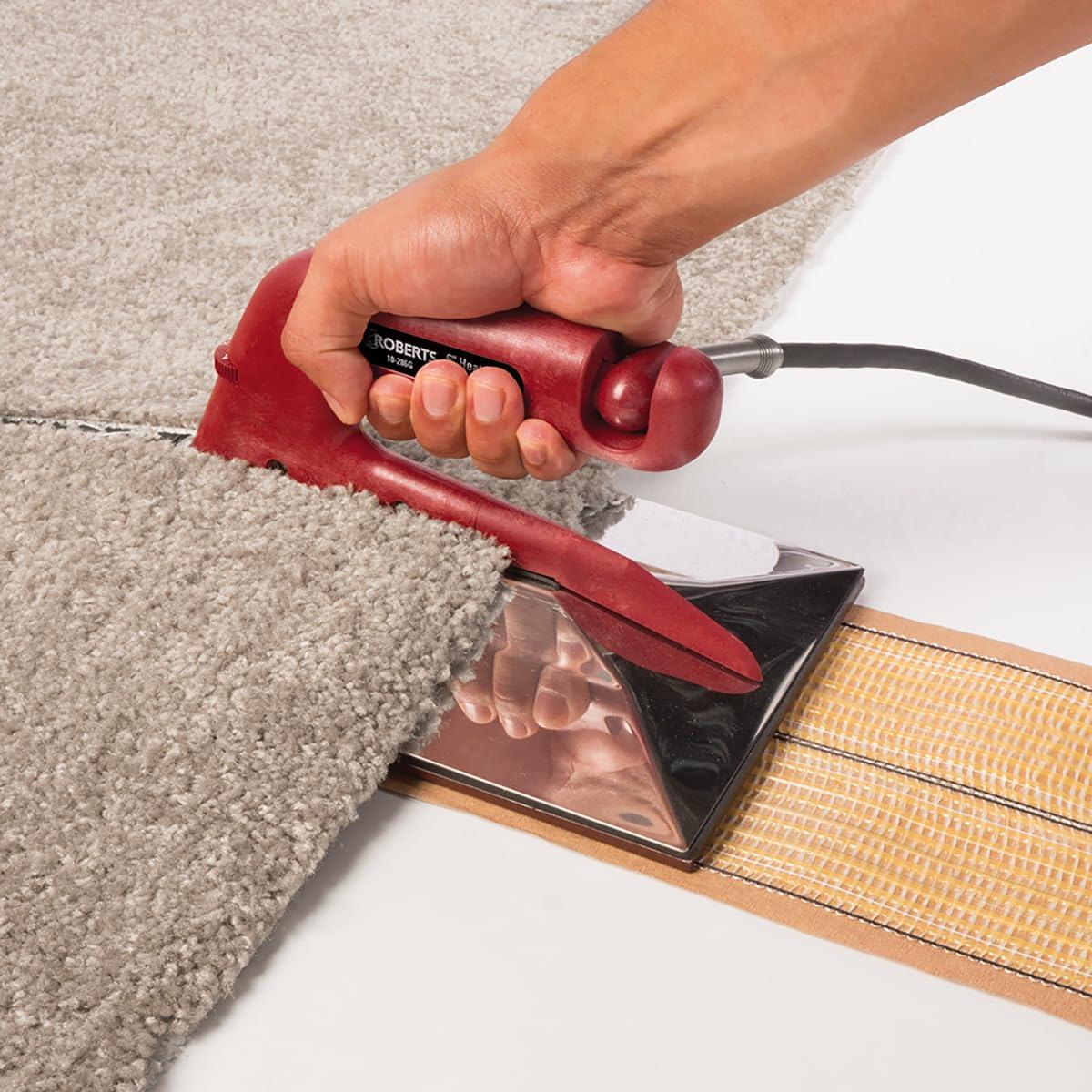 ROBERTS ROBERTS 10-286G 6 in. Heat Bond Carpet Seaming Iron, Red/Silver