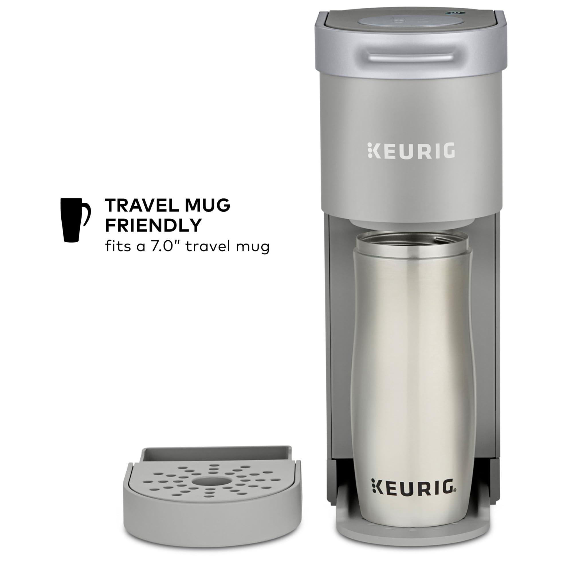 Keurig Keurig K-Mini Single Serve K-Cup Pod Coffee Maker, 6 to 12oz Brew size, with Cord Storage, Perfect for Small Spaces, Studio Gray