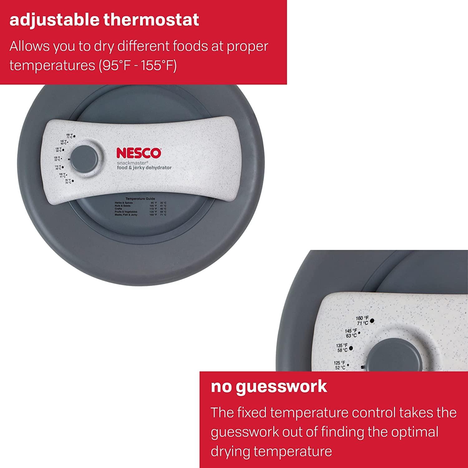 Nesco Nesco FD-60 Snackmaster Express Food Dehydrator + Nesco LT-2SG Snackmaster Add-a-Tray, Set of 2