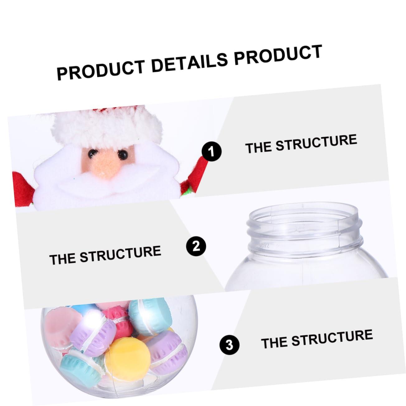 NAMOARLY NAMOARLY 4pcs Box Mini Candy Jar Christmas Lights Tins Snowman Candy Storage Christmas Storage Inflatable Christmas Tree Bag Christmas Treat Storage Canister Xmas Candy Jar Red Plastic