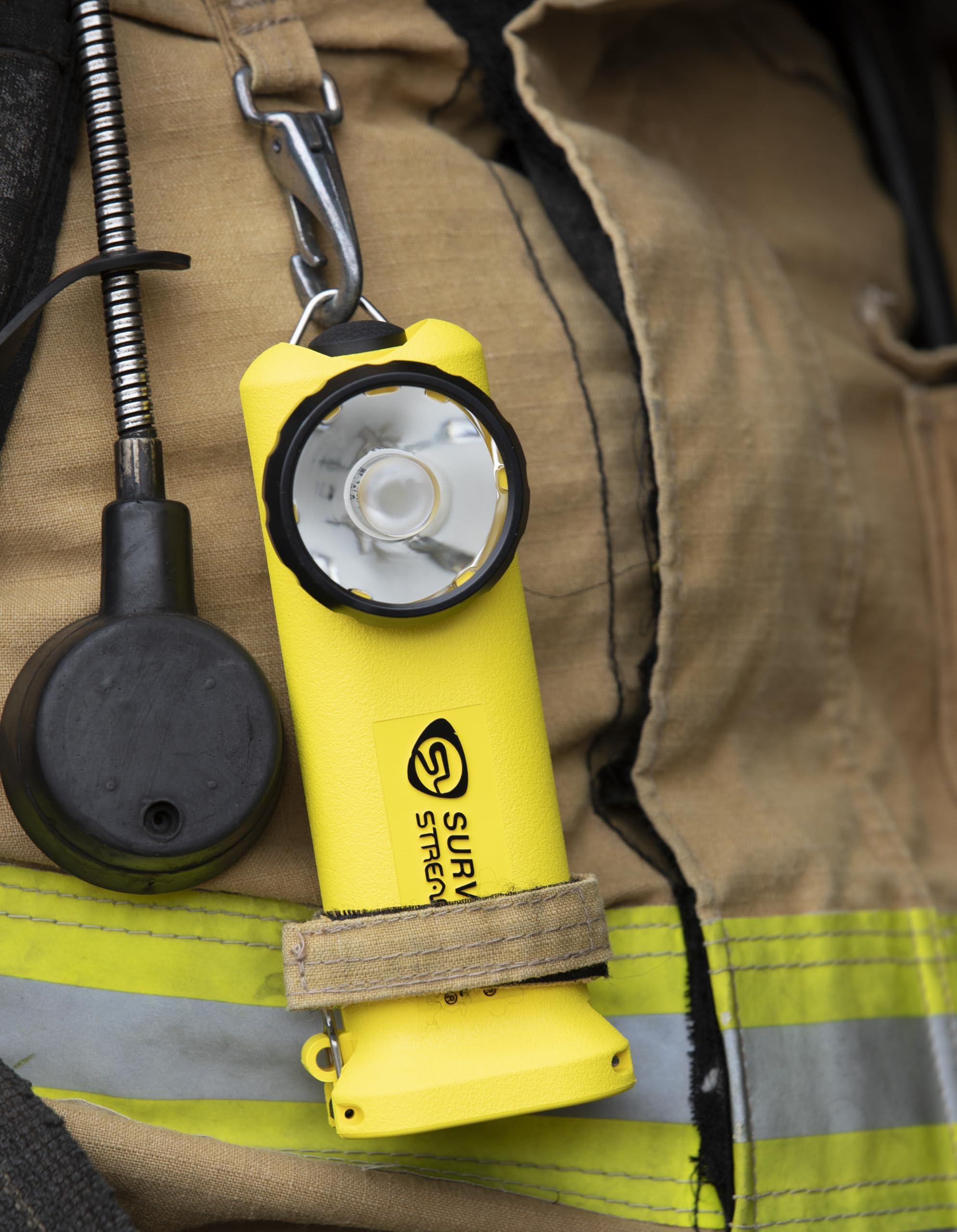 Streamlight Streamlight 90541 Survivor 175-Lumen Alkaline Safety-Rated Firefighter Right Angle Flashlight, Yellow