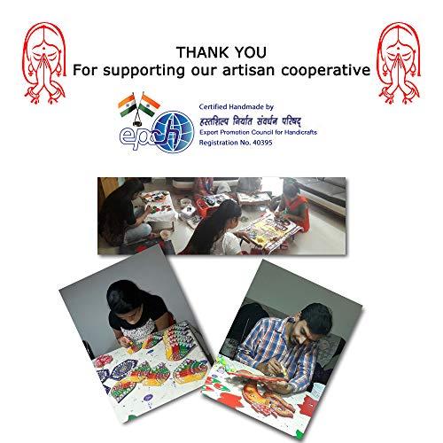 Ethnic Avenue Ethnic Avenue Decorative Wall Crosses for Home Decor - 100% Handcrafted Wooden Wall Cross Hanging Painting - mj27jsg70ba