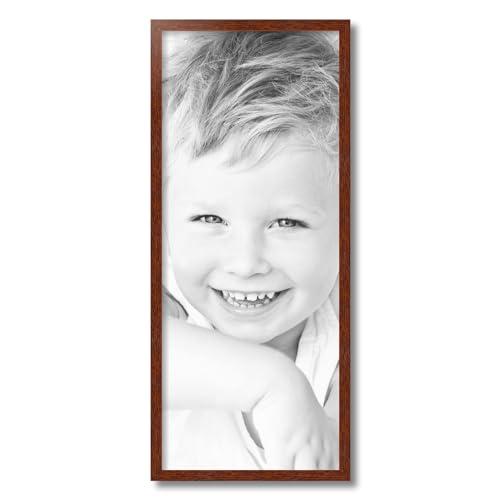 ArtToFrames ArtToFrames 12x29 inch Walnut on Red Oak Wood Picture Frame, 2WOM0066-1343-YWAL-12x29