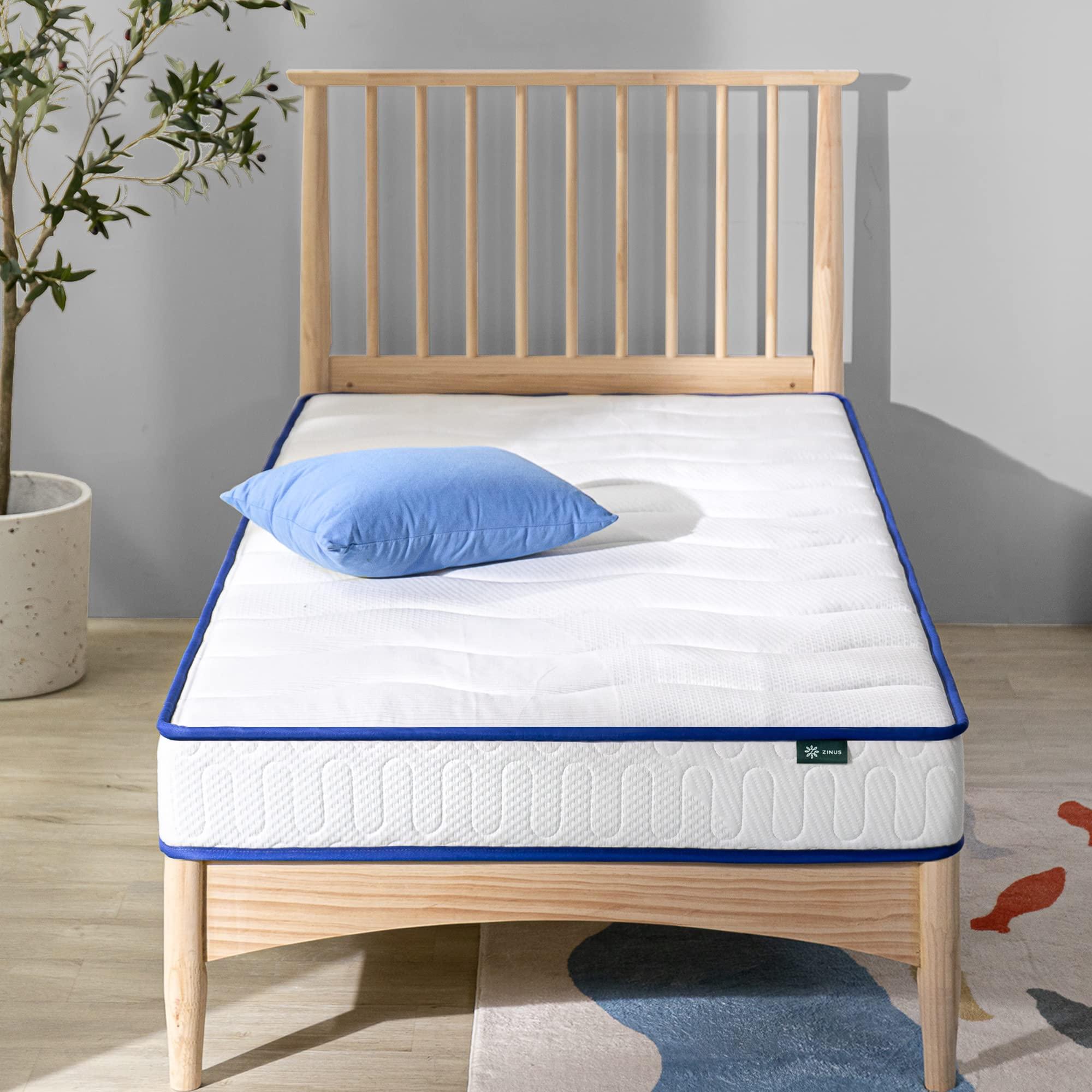 Zinus ZINUS 6 Inch Essential Innerspring Mattress, Twin, Mattress for Kids, Medium Firm Feel, CertiPUR-US Certified Foams, Mattress in A Box