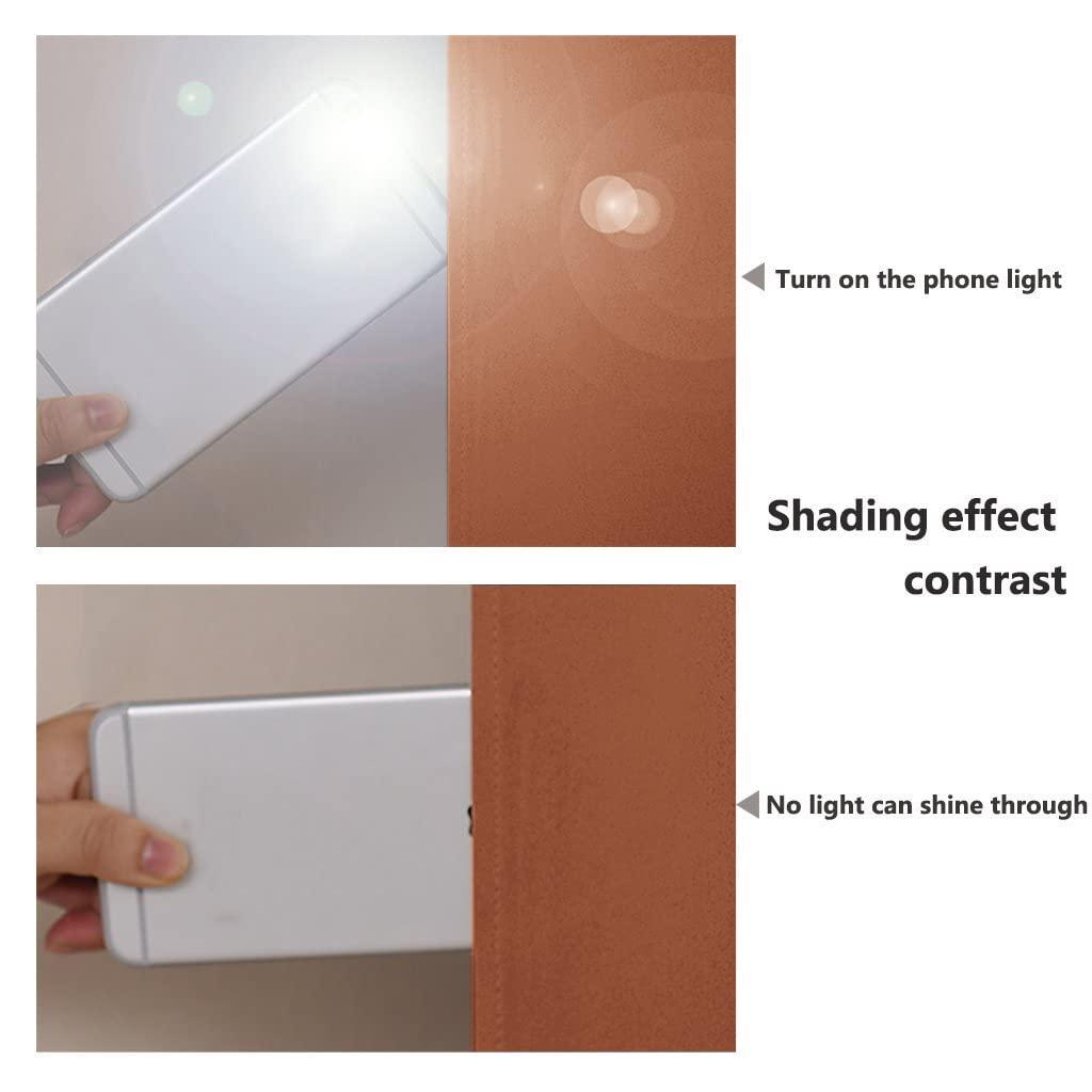 NICETOWN NICETOWN 100% Blackout Curtains 54 inches Long, Double-Deck Completely Blackout Window Treatment Thermal Insulated Lined Drapes for Small Window (Burnt Orange, 1 Pair, 46 inches Width Each Panel)