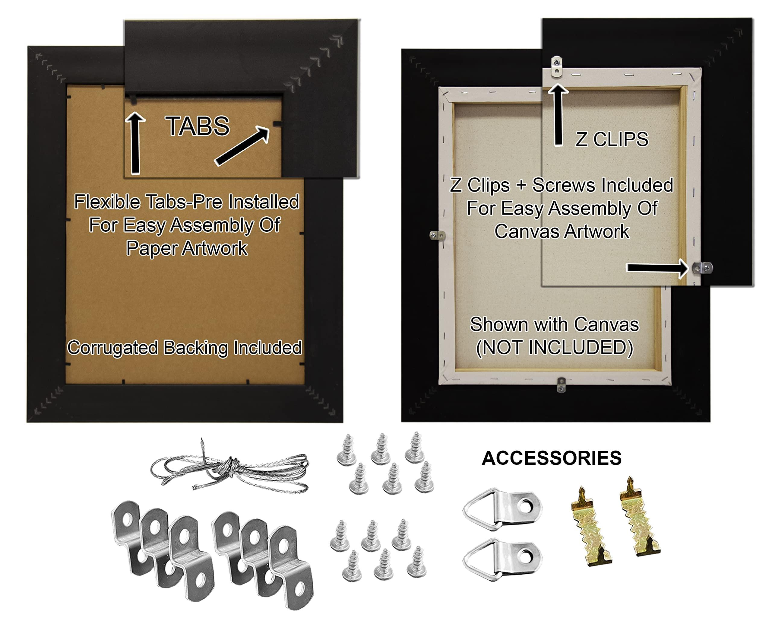 WHOLESALE ARTS AND FRAMES WHOLESALE ARTS AND FRAMES 3-5/8\" Polystyrene Millenial Modern Picture Frame 22x22 Metallic Gold by WholesaleArtsFrames-com 325 Series Made In USA