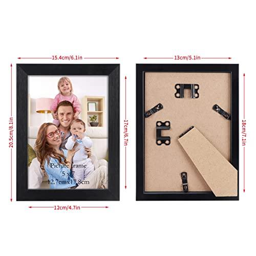 Giftgarden Giftgarden 5x7 Picture Frame Black 5 x 7 Photo Frames Bulk for Wall or Tabletop, 12 Pack