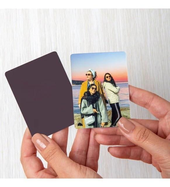 l lalaraf 50 pcs Custom Magnet, Add Your Photo Fridge Magnets, Home Decoration Photo Refrigerator Magnets, Office and Kitchen Locker Magnets