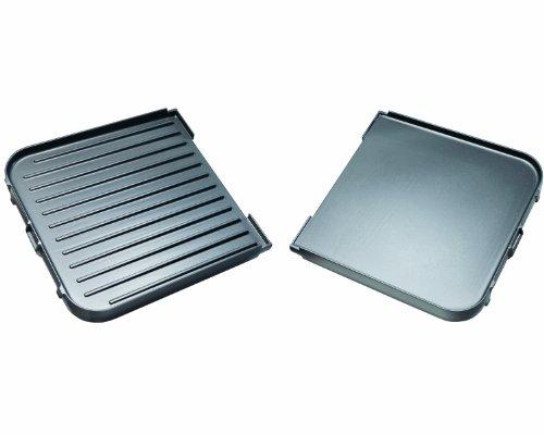 Hamilton Beach Hamilton Beach 3-in-1 Electric Indoor Grill + Griddle, 8-Serving, Reversible Nonstick Plates, 2 Cooking Zones with Adjustable Temperature (38546), Black