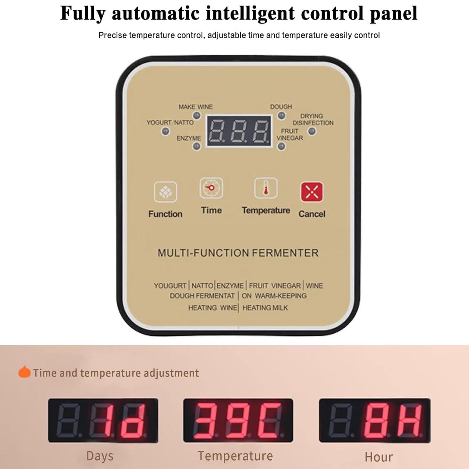 YXCUSAM YXCUSAM Commercial Fermenter,12L Yogurt Maker Machine, Adjustable Temperature & Time Control,for Natto Fermentation