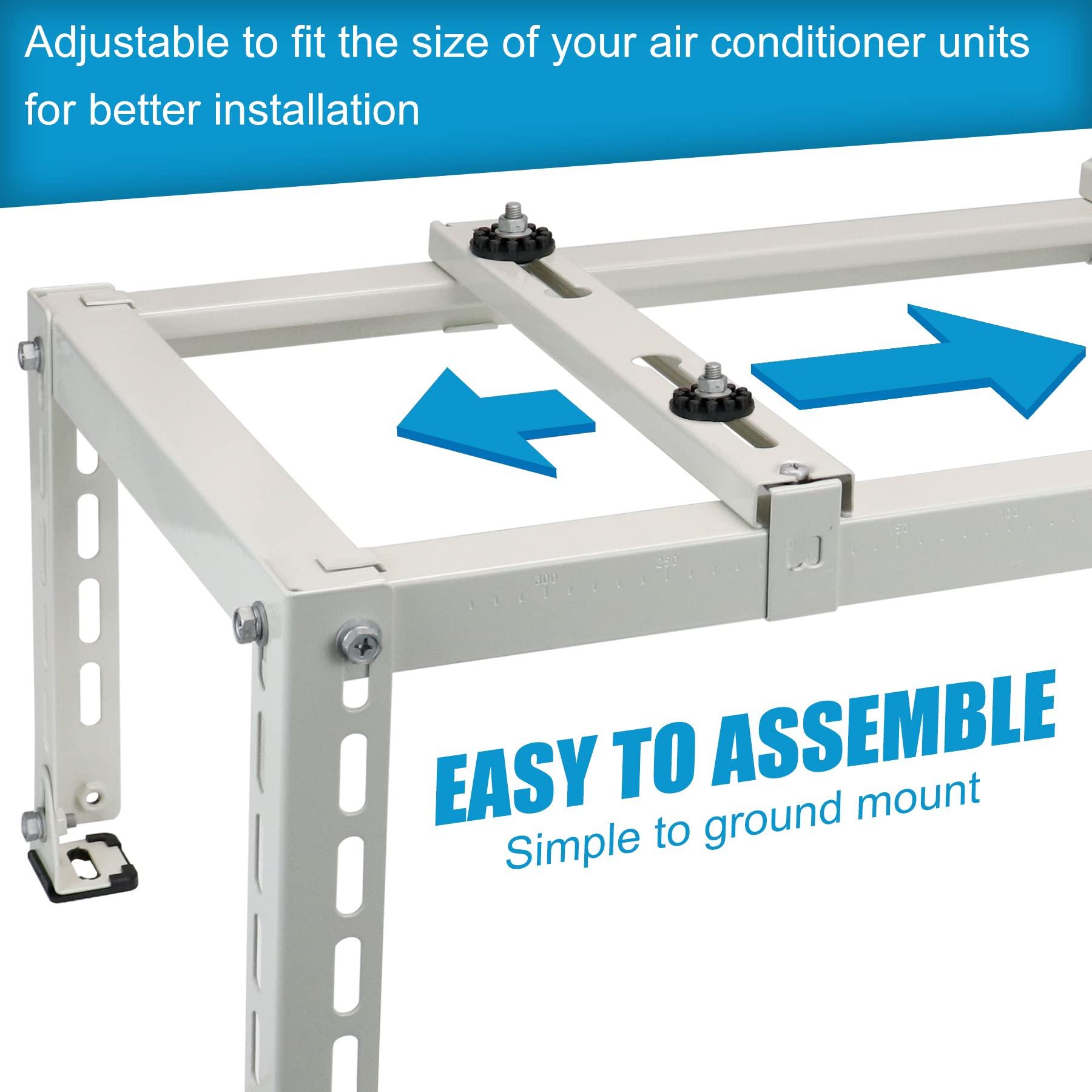 Air Jade Air Jade Mini Split Stand for 9,000-24,000 BTU Ductless Mini Split Air Conditioner Heat Pump, Heavy Duty Mini Split Ground Stand, 400 lbs