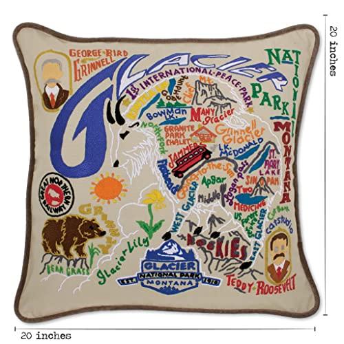 Catstudio Catstudio Glacier Park Embroidered Decorative Throw Pillow