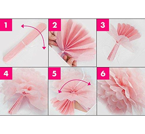 Sweet Baby Company Sweet Baby Co. Pink Baby Shower Decorations for Girl with Its A Girl Banner, Baby Girl Letter Balloons, Flower Pom Poms, Paper Lanterns, Tassels (Rose Gold, Pink, Ivory, White Sprinkle Set)