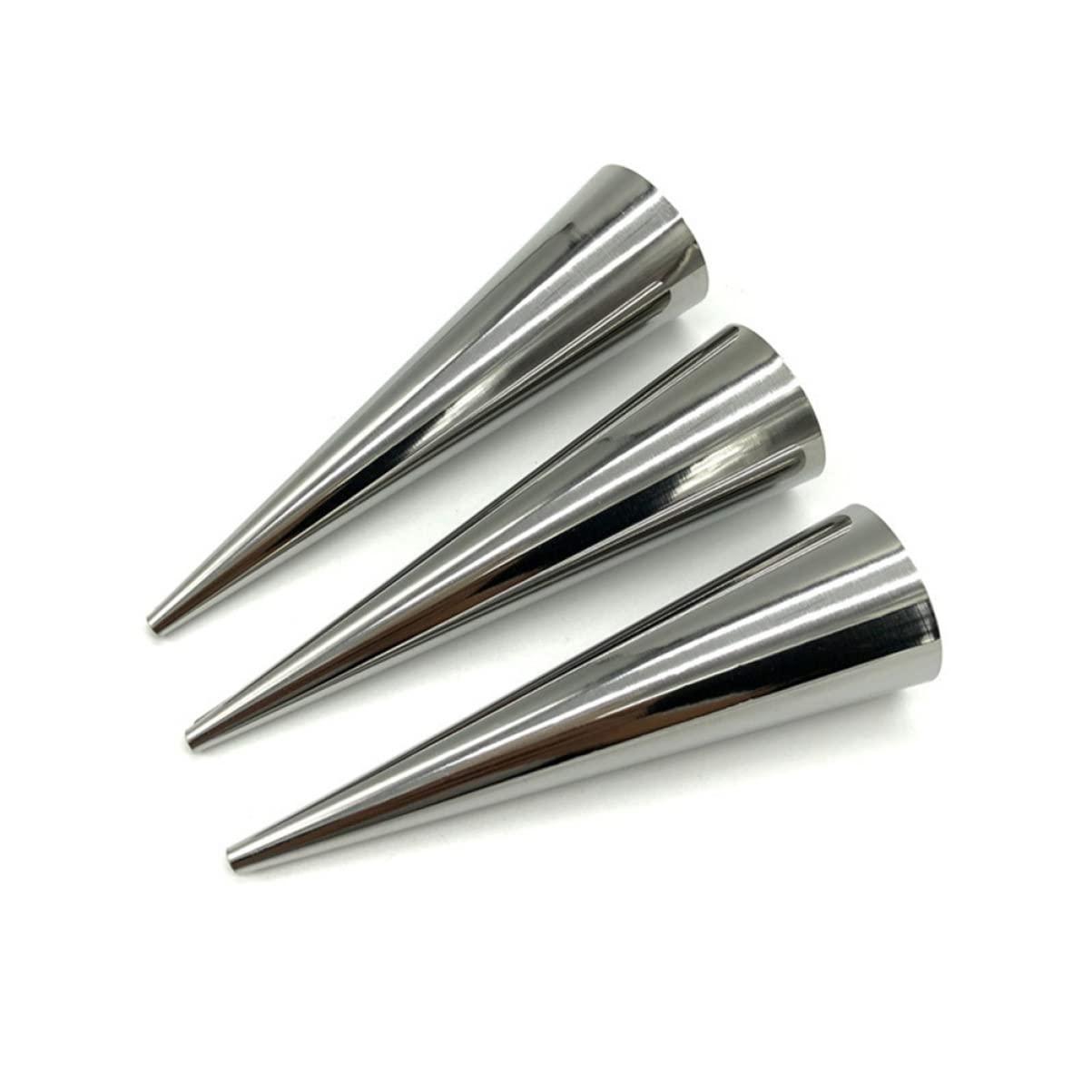 BIUDECO BIUDECO 48 Pcs Connoli Baking for Baking Cream Horn Conical Tube Cheese Crackers Cannoli Shells Cream Horn Form Pan Connoli Form Cylinadrical Shaped