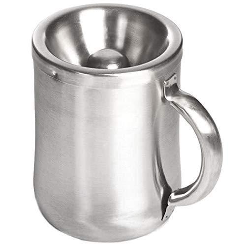 Franmara 5 Inch Brushed Stainless Personal Spittoon with Removable Top
