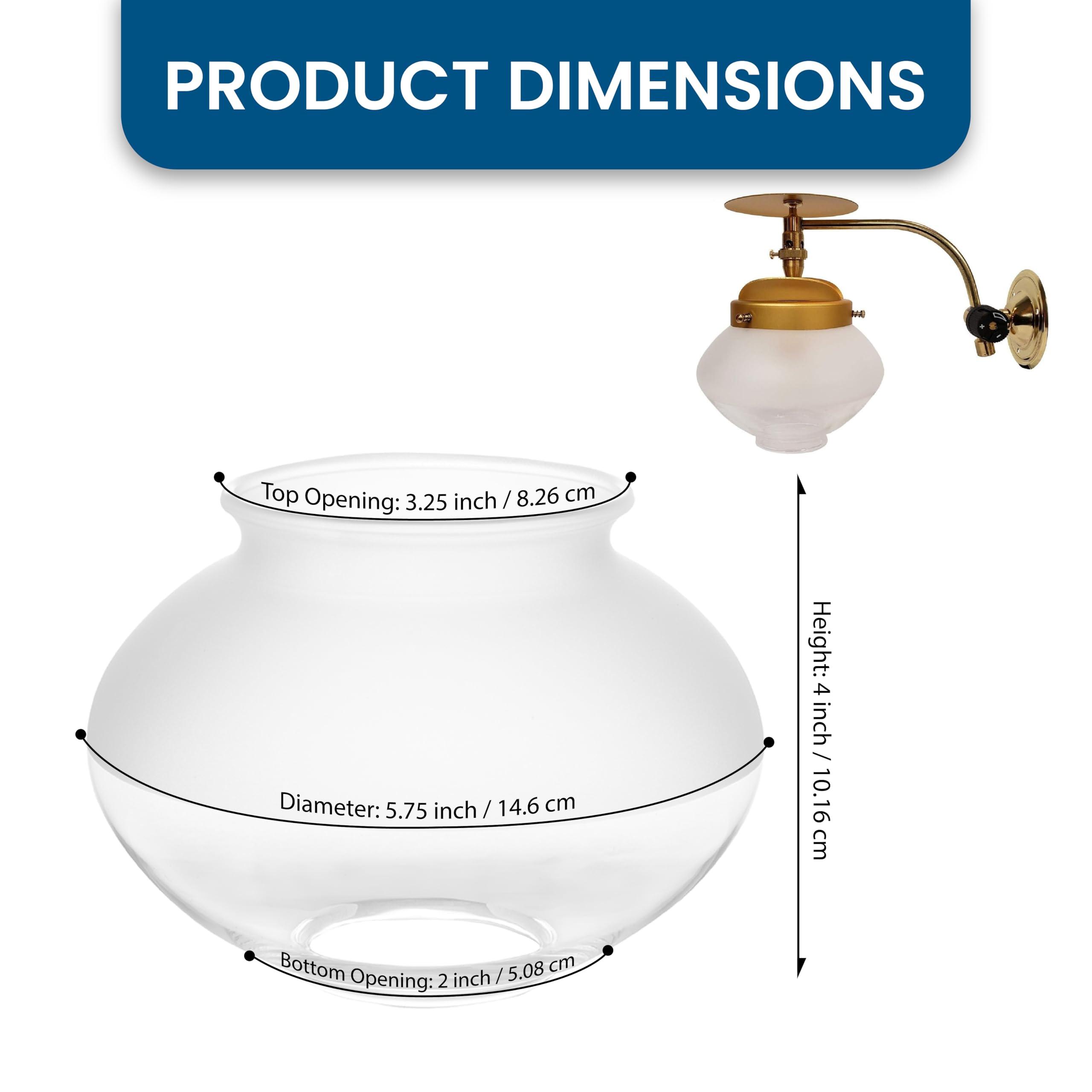 American Mantle American Mantle Replacement Globe for Humphrey/Paulin/M Heater/Falks Gas Lights