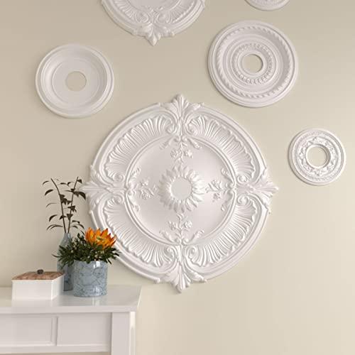 Ekena Millwork Ekena Millwork CM30AT Attica Acanthus Leaf Ceiling Medallion, 30 1/8"OD x 1 1/2"P (Fits Canopies up to 3 1/4"), Factory Primed