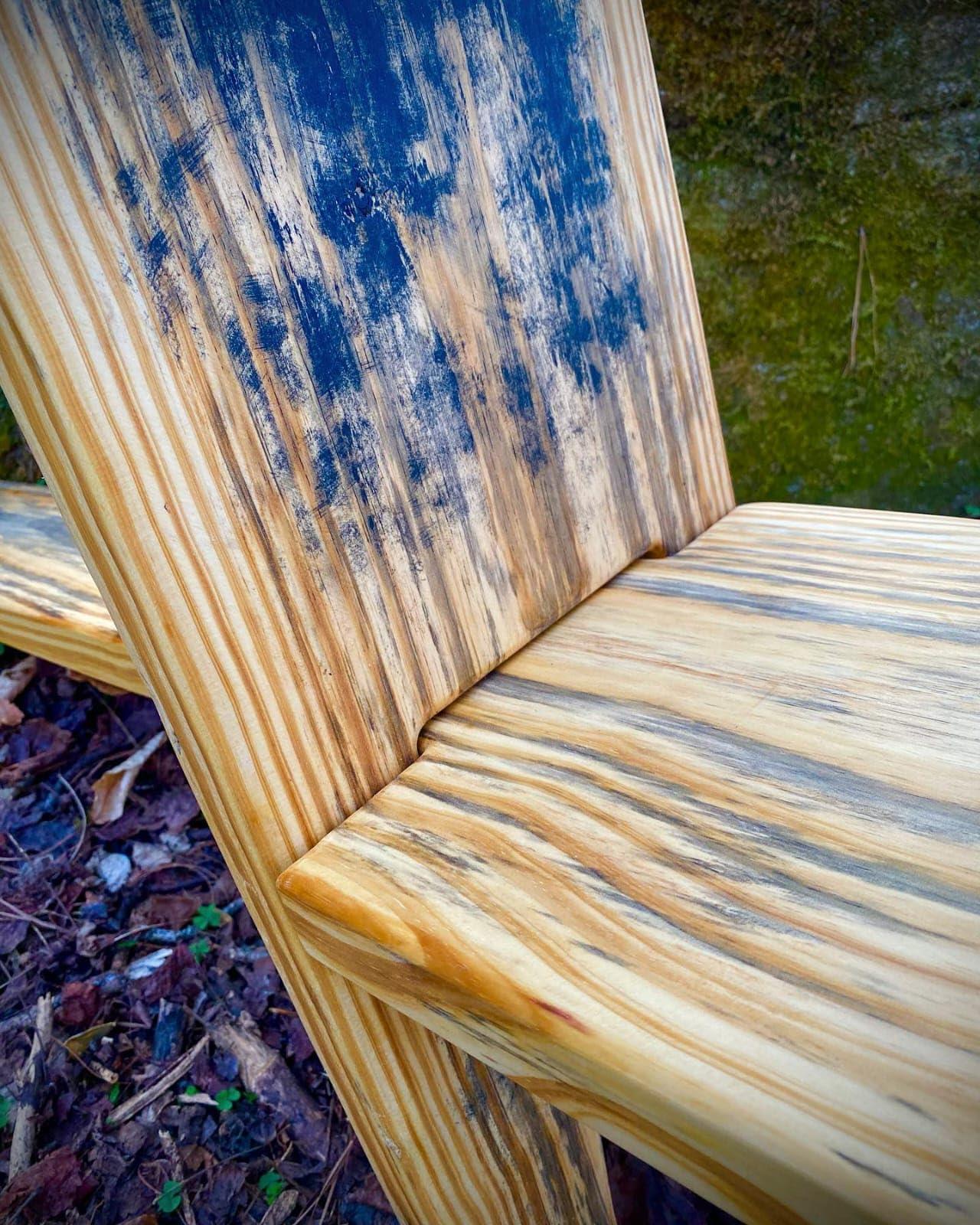 Online Solution Online Solution Norse Bear Paw Viking Slab Campfire Chair | Viking Chair Art Tail As Well Bow Hunters Light Stained Finish Pine Wood