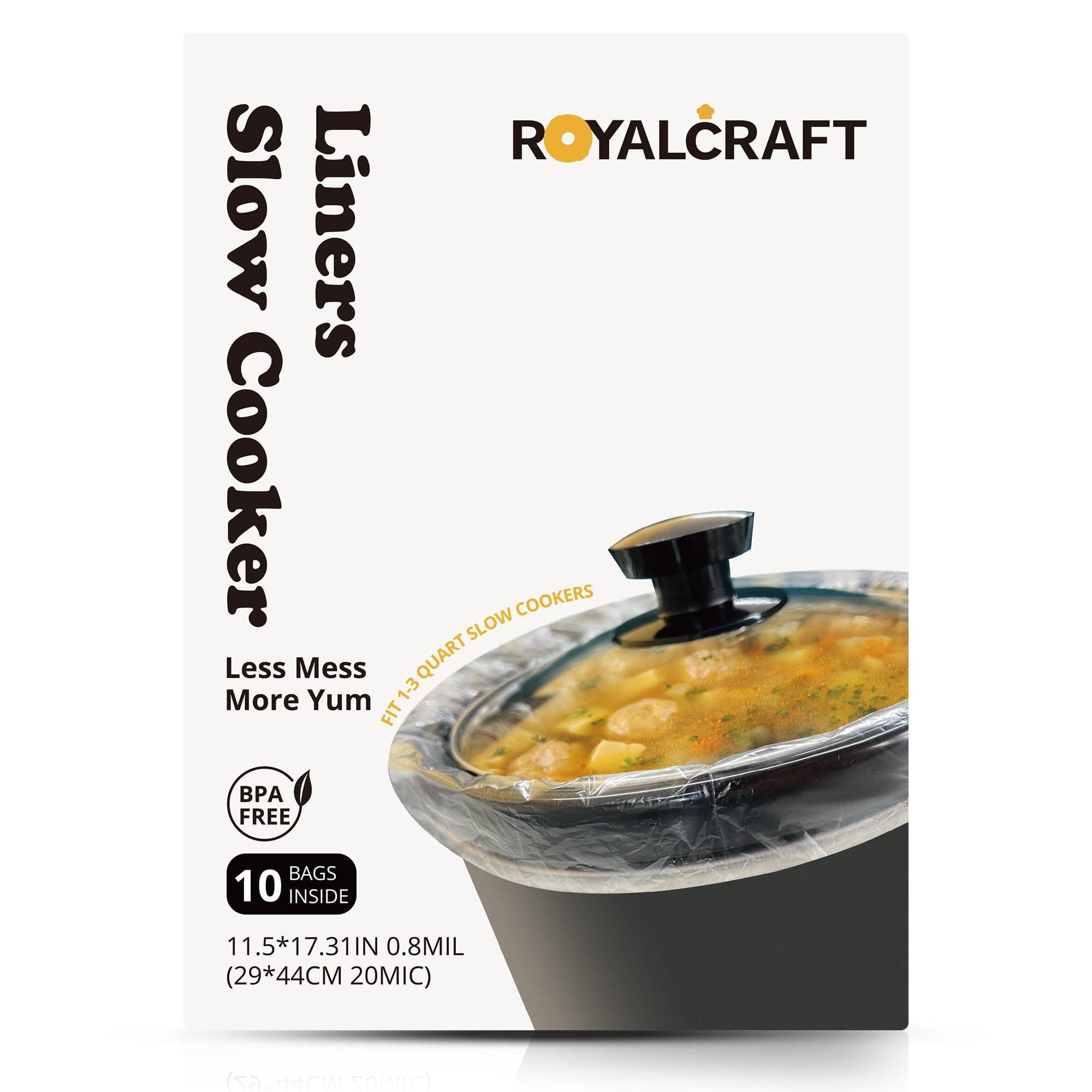 Sunvivi Sunvivi Slow Cooker Liners, Disposable Cooking Bags Large Size Pot Liners Fit 1QT to 4QT,Suitable for Oval & Round Pot 10 Count