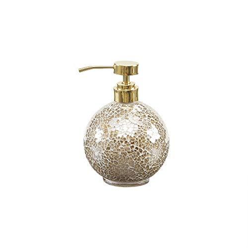 Madison Park Madison Park Mosaic Bathroom Accessories Set , 4 Piece Bath Accessory Sets With Gold Soap Dispenser , Toothbrush Holder , Tumbler And Ring Tray