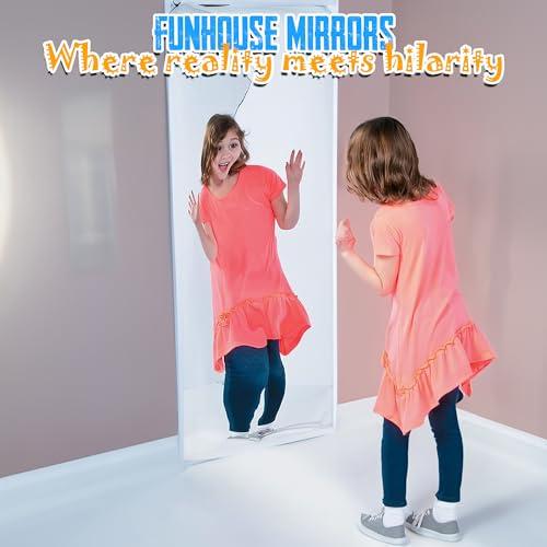 Fun Express Fun Express Funhouse Mirror - Unleash Joy and Amusement with The Fun House Mirror Over 4 feet Tall - Elevate Your Event with Carnival Mirror Magic - VBS Vacation Bible School Supplies/Decor