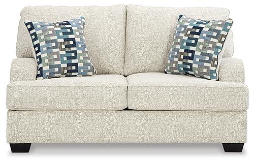 Signature Design by Ashley Signature Design by Ashley Valerano Casual Loveseat for Living Room, Beige
