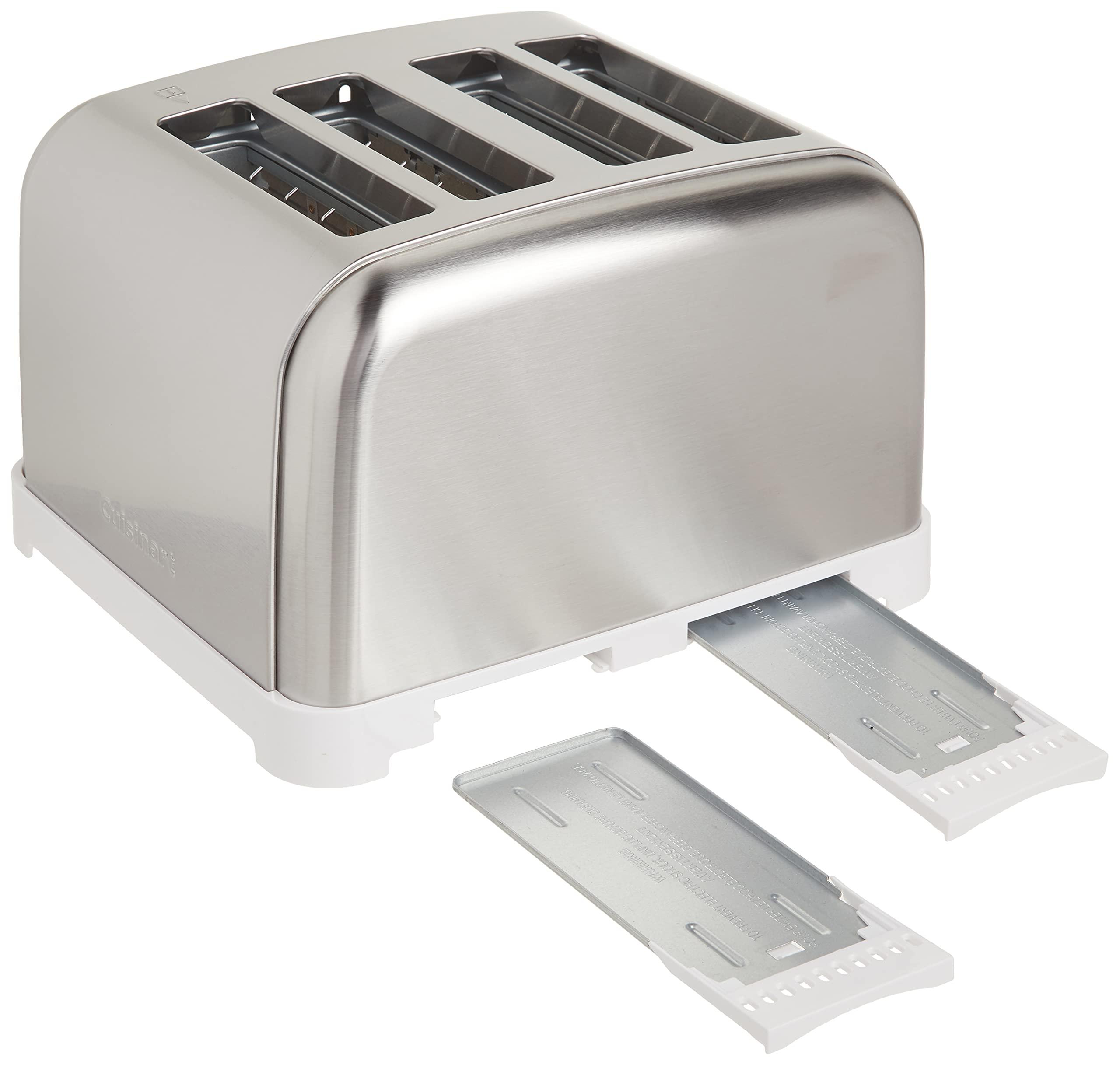 Cuisinart Cuisinart CPT-180WP1 4-Slice Metal Classic Toaster, White/Stainless Steel