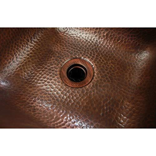 Sinkology SinkSense 2\" Jr. Basket Strainer Drain with Removable Basket, Antique Copper