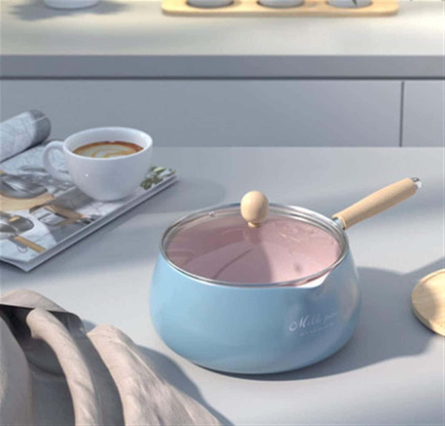 YQBUER YQBUER Wok Pan Small Milk Pot Non Stick Pot Instant Noodle Pot Small Pot Noodle Pot One Person Pot Universal Induction Cooker