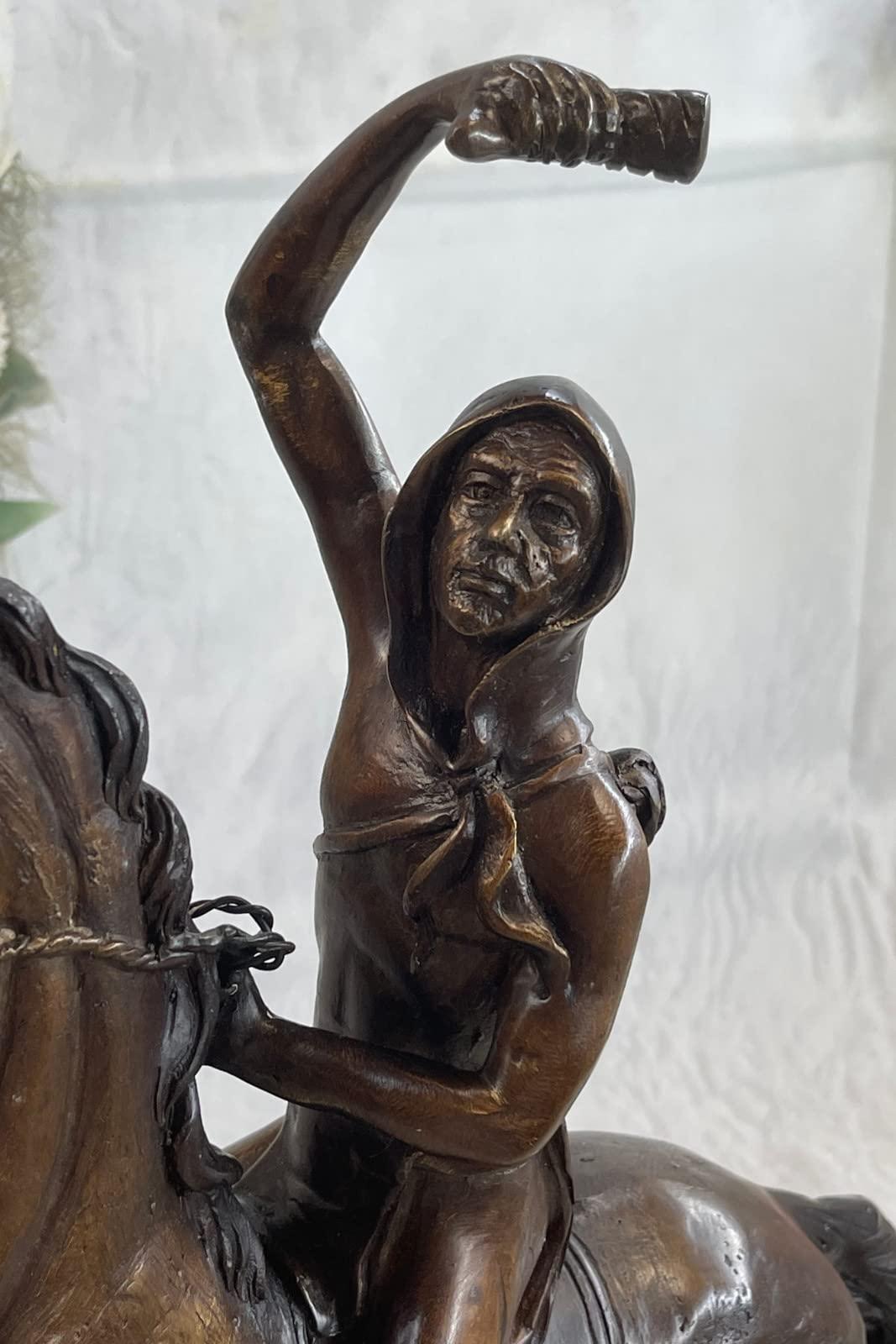 EUROPEAN BRONZE EUROPEAN BRONZE Handmade Sculpture The Scalp by Frederic Remington Finest USA Artwork Statue Dcor by Bronze Classy