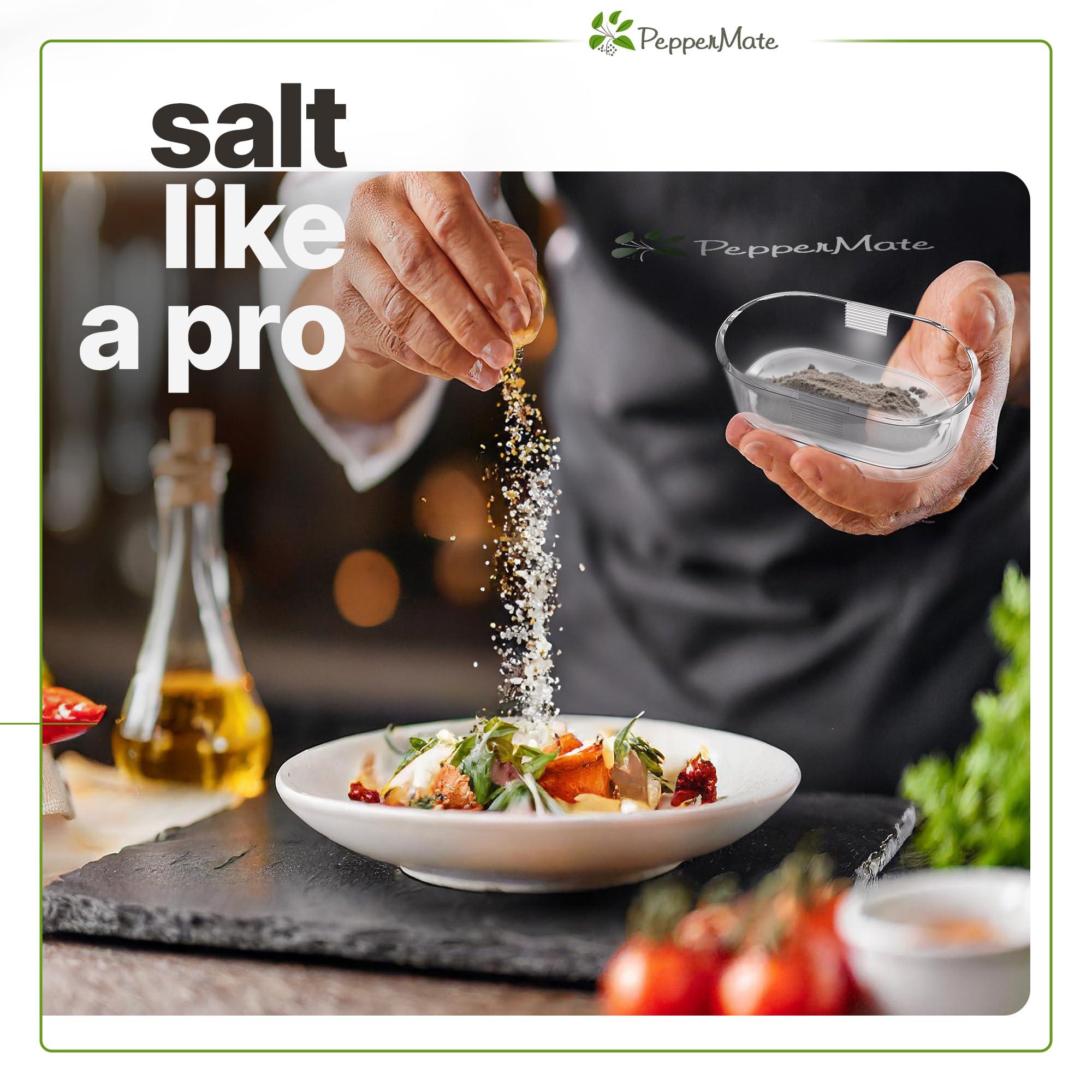 PepperMate PepperMate Traditional Black Pepper Grinder Mill - Manual, High-Efficiency Salt and Pepper Grinder Set - Durable, Adjustable Coarseness Pepper Mill Grinder - Easy to Use