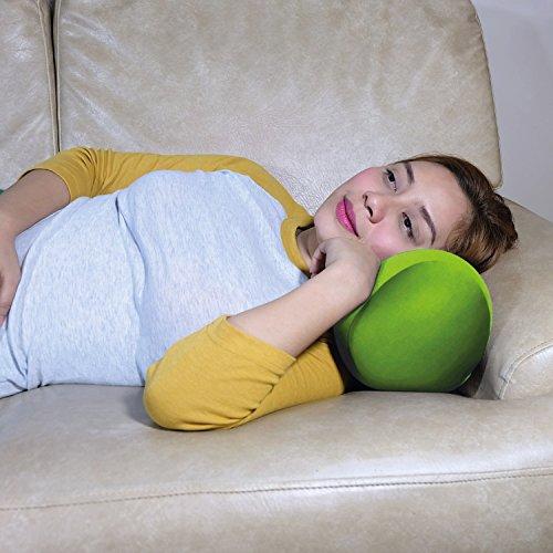 Cushie Pillows Cushie Pillows 7 inches x 12 inches Microbead Bolster Squishy/Flexible/Extremely Comfortable Roll Pillow - Lime