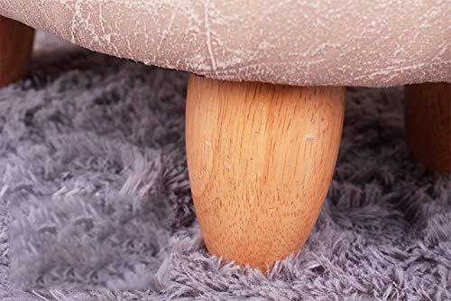 XMZFQ XMZFQ Animal Footstool PU Leather Upholstered Ottoman, Cute Rhinoceros Foot Rest Stool Pouffe Chair,Solid Wood Support Footstool,Brown