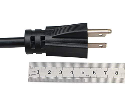 Retafe 10Feet Outdoor Extension Cord,105 Temperature Resistant 15Amp Big Plug Anti-Load 14AWG 3 Prong Heavy Duty Tools Equipment Power Extension Cord (3.1Meters,Black)