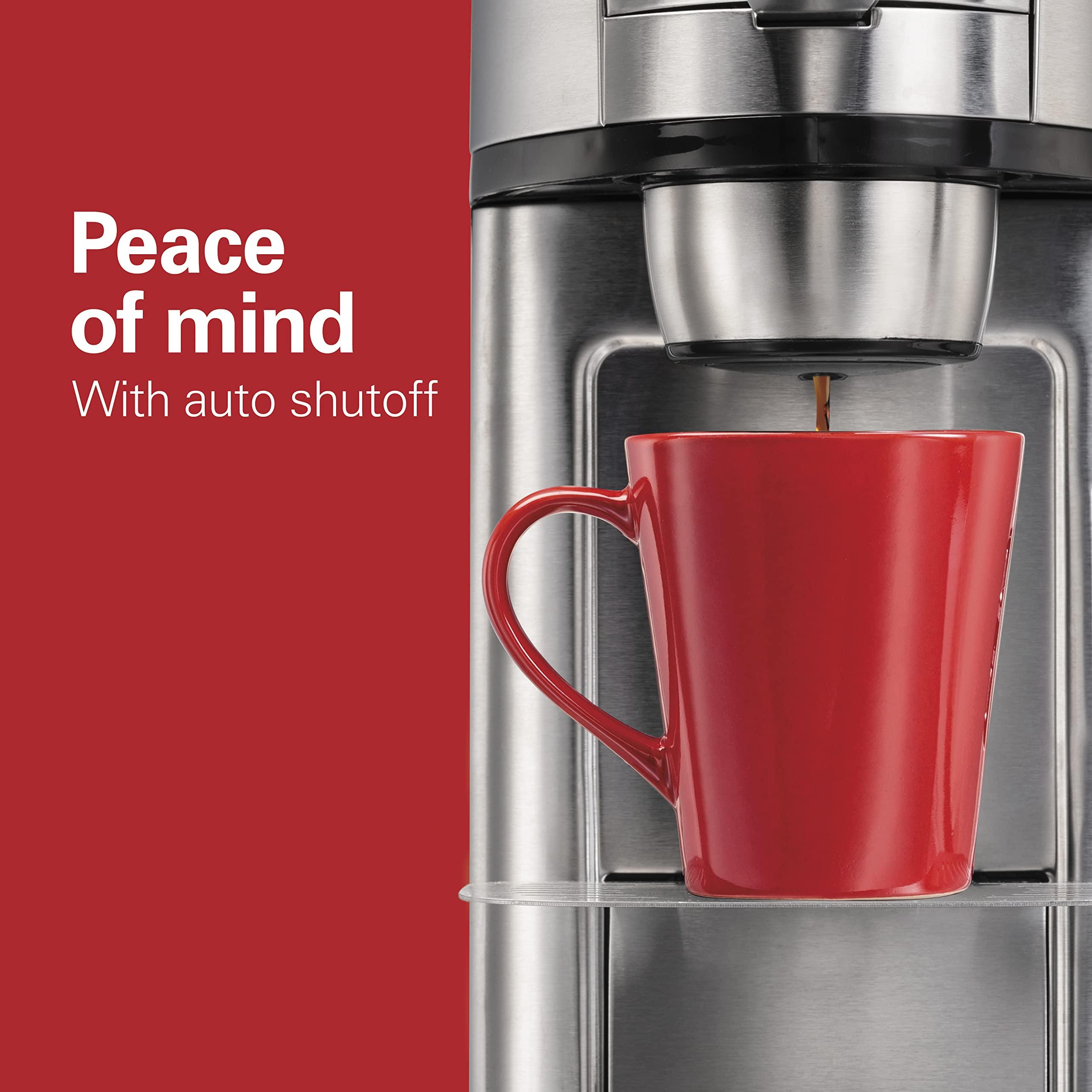 Hamilton Beach Hamilton Beach The Scoop Single Serve Coffee Maker & Fast Grounds Brewer, Brews in Minutes, 8-14oz. Cups, Stainless Steel