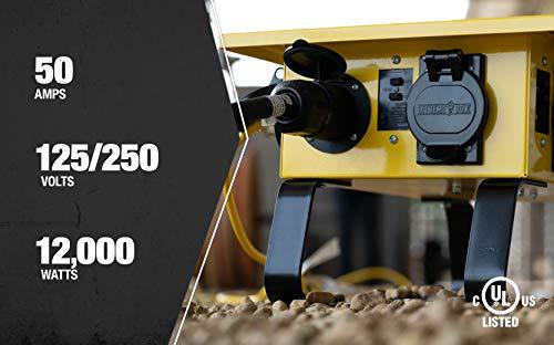 Southwire Southwire X-treme Power Distribution Box, Temporary Power Box, 50-Amp, 125/250V, GFCI 6506UGSX