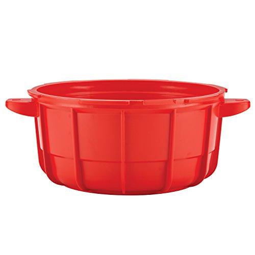 SilverStone SilverStone 51388 Microwave BPA Free Microwave Pressure Cooker - 3.4 Quart, Red
