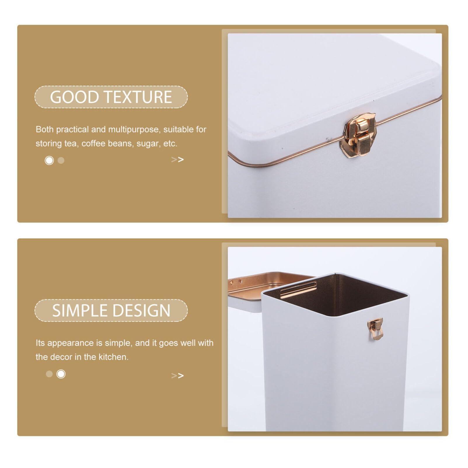 Zerodeko Tea Tea Storage Containers Tea Container Canister with Airtight Lids Tea Bag Storage Jar Food Storage Container Food Storage Jar Tea Tin Canister Tea Storage Canister