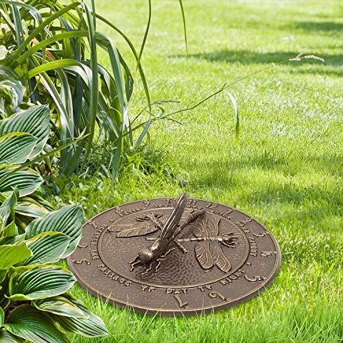 Whitehall Products Whitehall Products 691 Dragonfly Sundial, 12x12, French Bronze