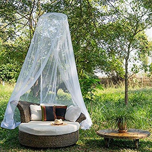 Twinkle Star Twinkle Star Bed Canopy for Single to King Size Beds, Elegant Dome Bed Netting Canopy Curtains Canopy for Single to King Size Beds (White)