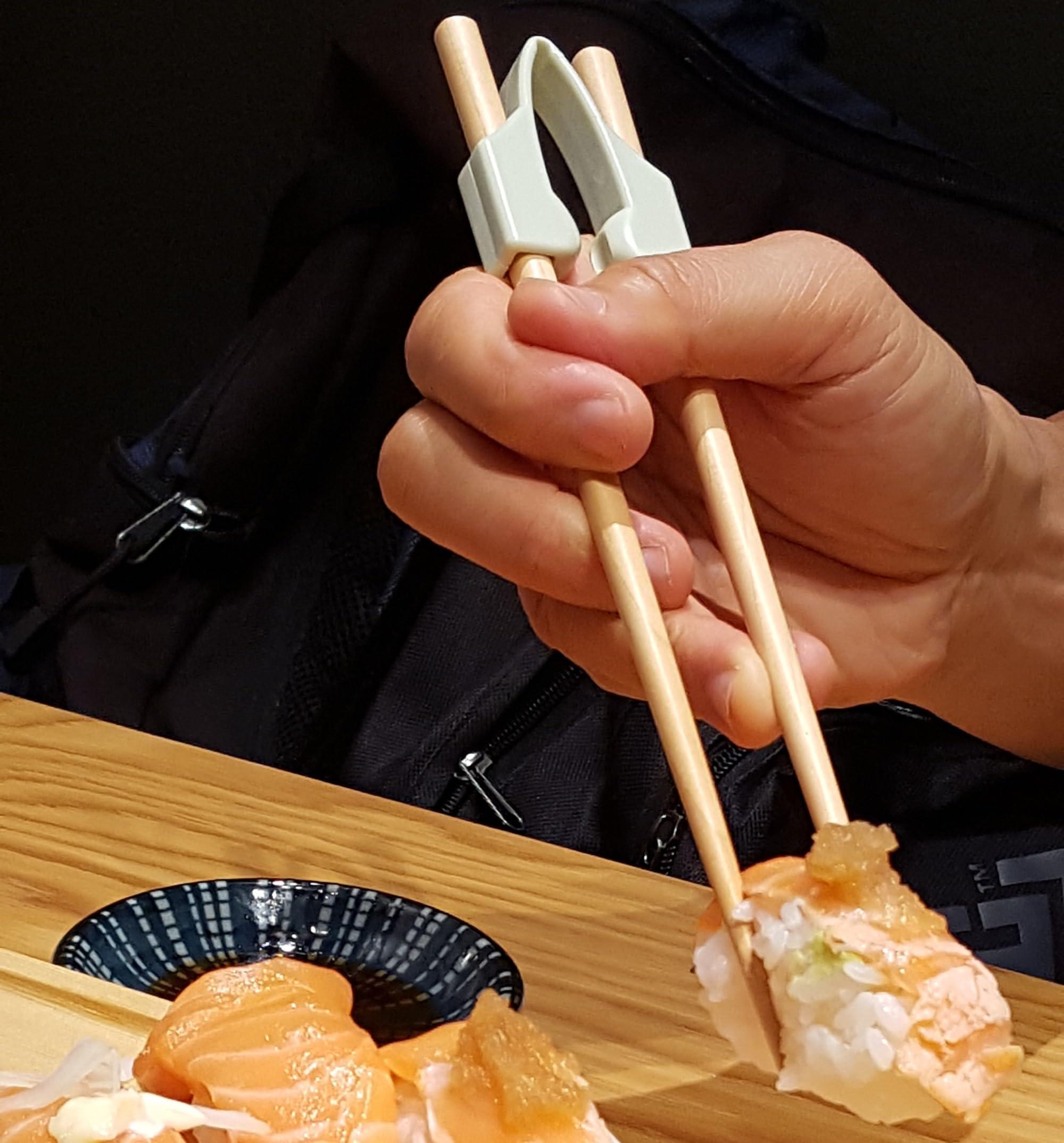 SENIOR ICARE Senior ICare Chopstick Helper - Training Chopsticks for Adults, Beginners, Trainers or Learners, Right or Left Handed - Non-Slip, Reusable, Replaceable