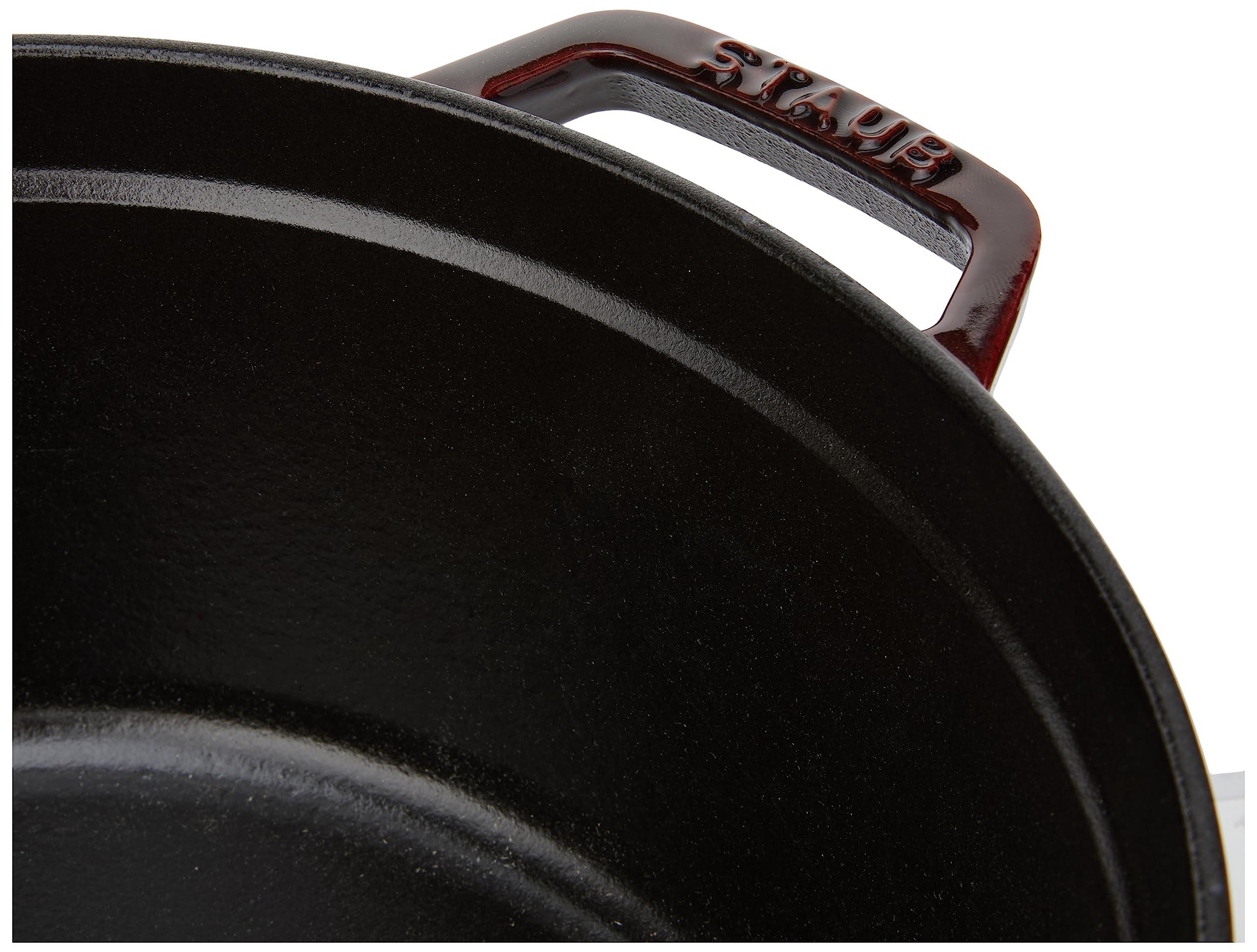 STAUB STAUB Cast Iron Roaster/Cocotte, Round, 26 cm, 5 L, Grenadine