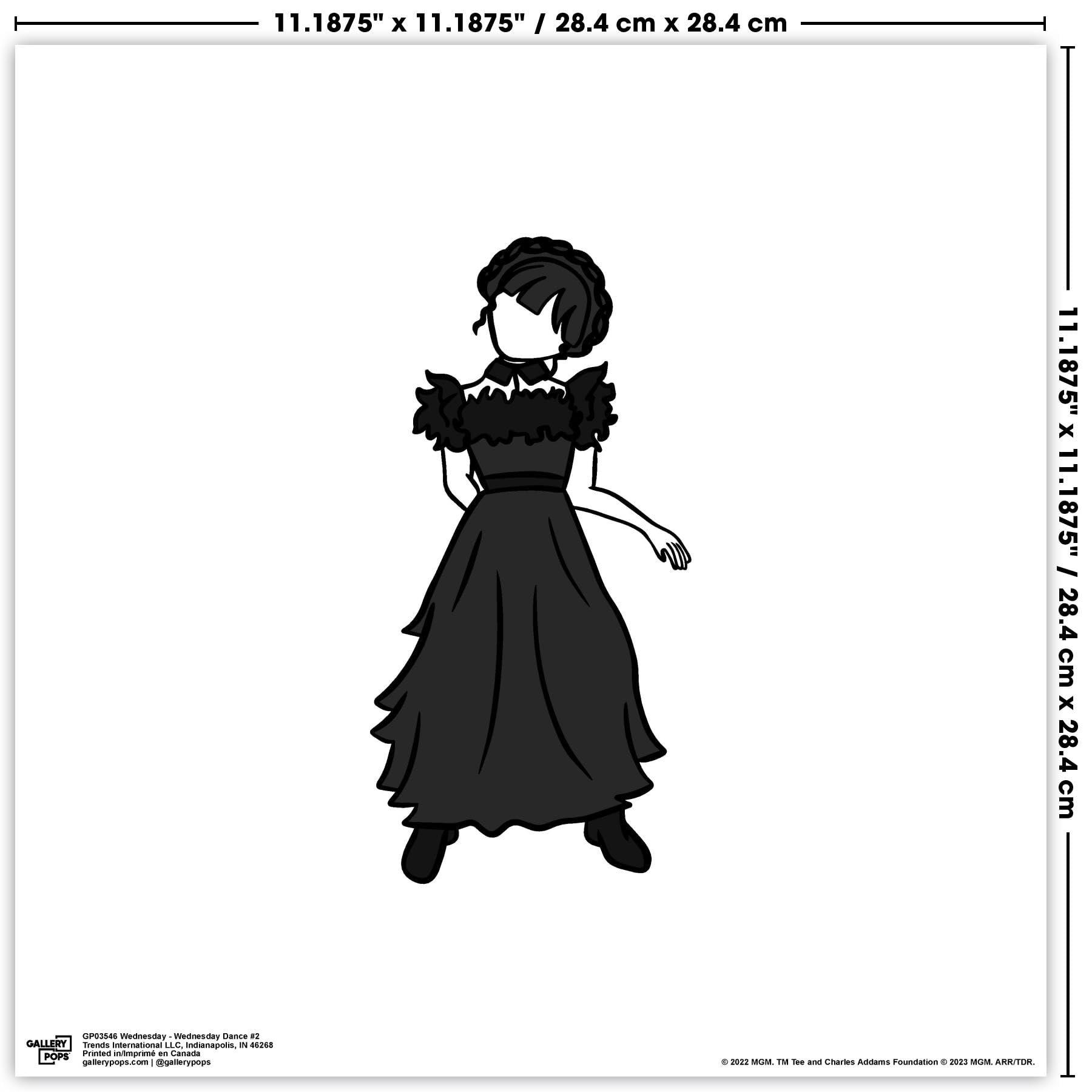 Trends International Trends International Gallery Pops Wednesday - Wednesday Dance #2 Wall Art Wall Poster, 12.00\" x 12.00\", Unframed Version