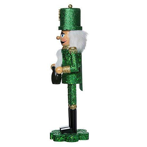 Kurt S. Adler Kurt Adler 15-Inch Wooden Irish Nutcracker on Shamrock Base