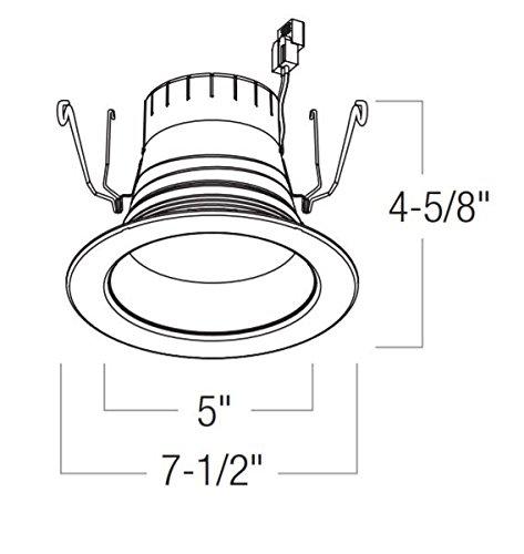 Nora Lighting Nora NLPR-56 5\"/6\" PRISM Smart LED RGBW Retrofit Reflector Downlight (White)